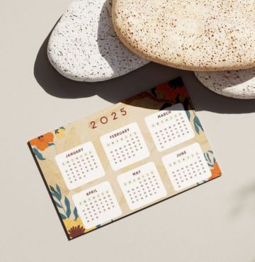 calendrier de poche visuel